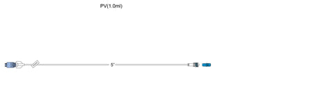 CODAN REGULAR BORE EXTENSION SET, SWABABLE VALVE, SLIDE CLAMP, SPIN-LOCK