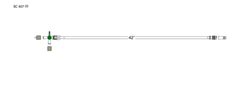 CODAN ULTRA Extension Set, four-way stopcock, spin-lock