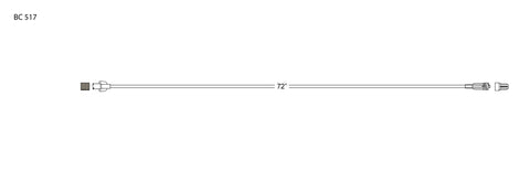 CODAN MiniBore Extension Set, female luer-lock, male luer-lock, CODAN FlowStop Cap™