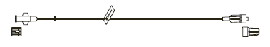 CODAN MicroBore Extension Set, female luer-lock, slide clamp, male luer-lock, CODAN FlowStop Cap™