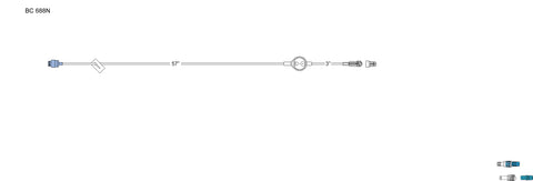 CODAN MicroBore Filter Extension Set, swabable valve, slide clamp, air eliminating 0.2 micron filter, male luer-lock, CODAN FlowStop Cap™