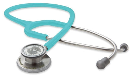 ADC American Diagnostic Corp Adscope Clinician Stethoscope Turquoise 1-Tube 22 Inch Tube Double Sided Chestpiece