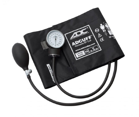 ADC American Diagnostic Corp Prosphyg Aneroid Sphygmomanometer Pocket Style Hand Held 2-Tube Large Adult Size Arm