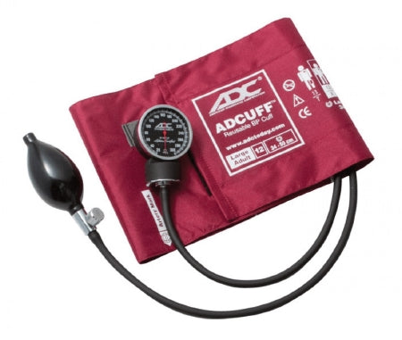ADC American Diagnostic Corp Diagnostix 720 Series Aneroid Sphygmomanometer Pocket Style Hand Held 2-Tube Large Adult Size Arm