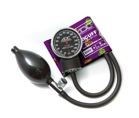 ADC American Diagnostic Corp Diagnostix 720 Series Aneroid Sphygmomanometer Pocket Style Hand Held 2-Tube Child Size Arm
