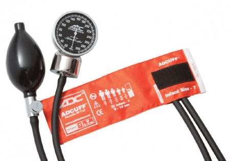 ADC American Diagnostic Corp Diagnostix 700 Series Aneroid Sphygmomanometer Pocket Style Hand Held 2-Tube Infant Size Arm