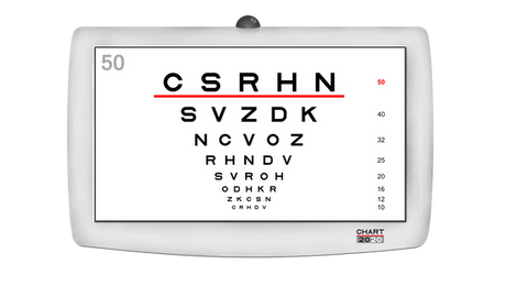 CHART2020 VISION SCREENING SOFTWARE FEATURING DYOP TECHNOLOGY