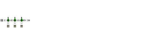 CODAN Bonded 3-gang four-way stopcocks