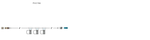 CODAN Back check valve, regularbore tubing, 3-gang pressure-activated valves with tethered caps, spin-lock