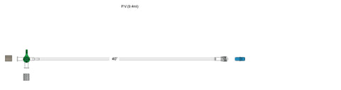 CODAN Four-way stopcock, regularbore tubing, male luer-lock