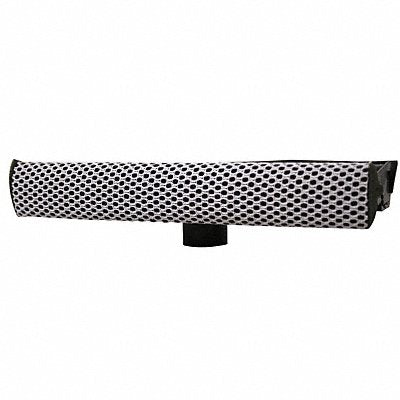 8 W Straight Rubber Window Squeegee Without Handle Black