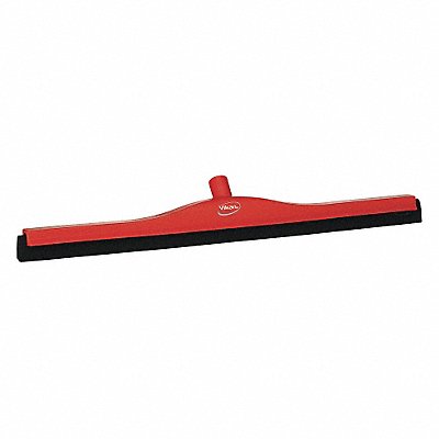 28 W Straight Double Foam Rubber Floor Squeegee Without Handle Red