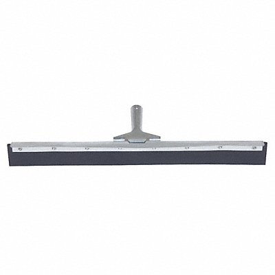 24 W Straight Neoprene Floor Squeegee Without Handle Black