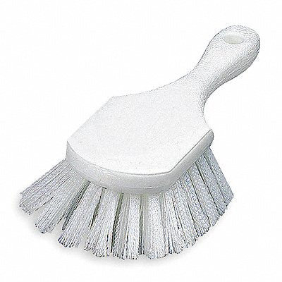 8 L Nylon Long Handle Utility Brush White