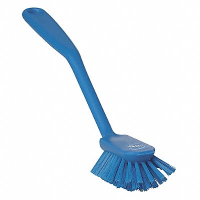 10-1/2 L Polyester Short Handle Dish Brush Blue