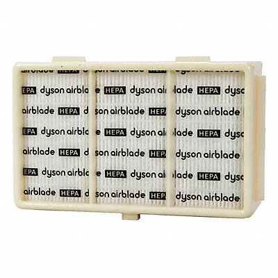 4-7/8 x 2-1/2 x 7-5/8 HEPA Glass HEPA Filter White