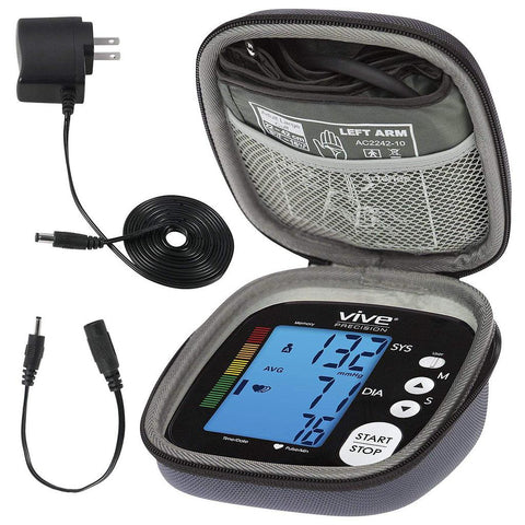BASIC BLOOD PRESSURE MONITOR, POWER CORD, CASE, BLACK