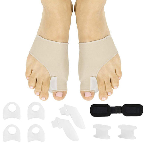BUNION KIT, GEL PAD SLEEVES, GUARDS, TOE SPACERS, 11PC - INS1034