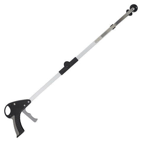 32" FOLDING SUCTION CUP REACHER, BRUSHED ALUMINUM, TRIGGER GRIP - LVA2053