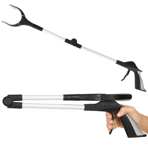 32" FOLDING REACHER GRABBER W/4" ROTATING CLAW, 2 PK - LVA2006PAK2