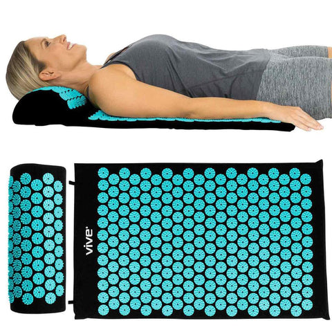 ACUPRESSURE MAT, HALF DOME PILLOW, FOAM LINING, 7452 SPIKES, PINK