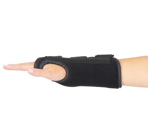 908 WRIST SPLINT, 2 SIDE SPLINTS, 1 REMOVABLE SPLINT, LEFT, X SMALL, 4.5” to 5.5”