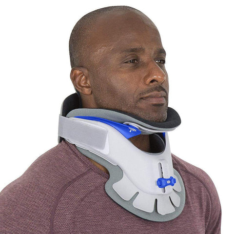 180 CERVICAL COLLAR, RIGID, ADJ ANGLE, LINING, 13"-19" - SUP2049GRY