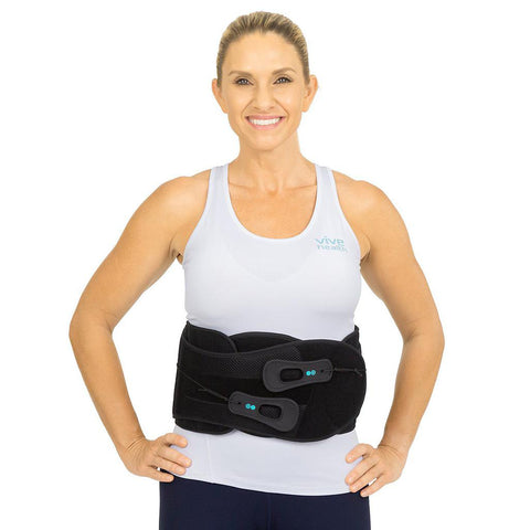 626 LUMBAR BRACE, PANEL, 4 TO 1 PULLEY, REMOVABLE SIDE SUPPORT, UP TO 56" WAIST - SUP2031BLK