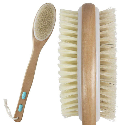 17" BODY BRUSH, SOFT NYLON, STIFF BOAR BRISTLES, WATERPROOF FINISH - LVA1036