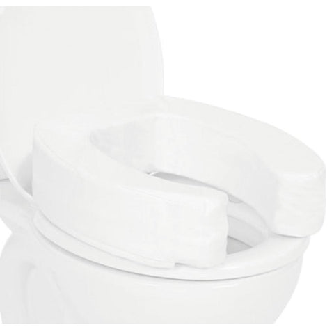 4" SOFT TOILET SEAT CUSHION, BLACK FOAM, SUCTION CUP BASE - CSH1079WHT