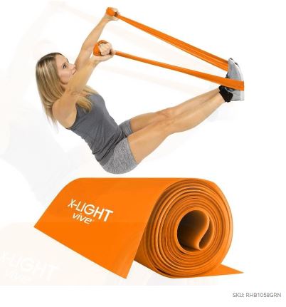 7' STRAIGHT XLIGHT RESISTANCE BAND, DOOR ANCHOR, ORANGE - RHB1058ORG