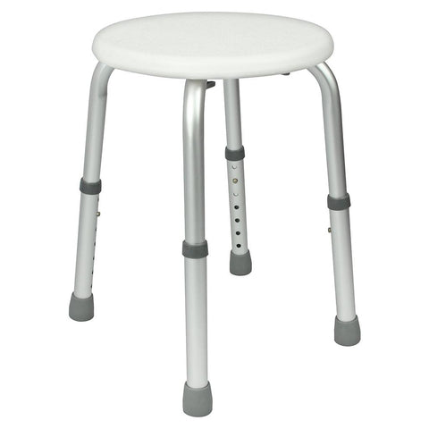 SHOWER STOOL, 12.5" SEAT, NONSLIP, ADJUSTABLE HEIGHT, RUST-PROOF - LVA1007