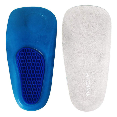 3/4 LENGTH GEL INSOLES, SHOCK ABSORBING W/LINER, M:8-10
