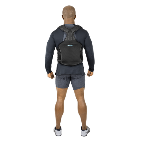 456 TLSO BACK BRACE, SINGLE PULLEY, PADDED SHOULDER/CHEST STRAP, 7 SIZES FOR 25"-68" - SUP2054BLK