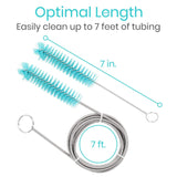 CPAP TUBE BRUSH, 22MM BRUSH HEAD, 7' LENGTH, 7" MASK BRUSH - LVA2046