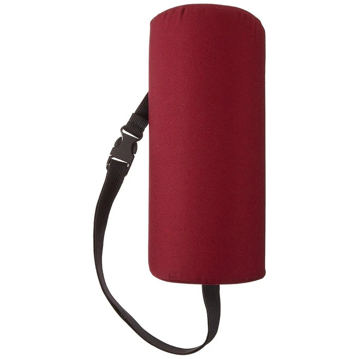Sammons Preston Half Lumbar Roll with Attachment Strap 11"x4.5"x2.5" Burgundy