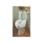 Maddak Premium Elevated Toilet Seat with Lock - with Arms 19"W Between Arms