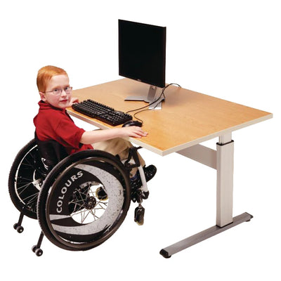 Single Surface Adjustable Computer Workstation