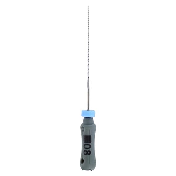 Henry Schein Inc. -Maxima K-File Size 8 25 mm Stainless Steel Color Coded Grey 6/Box, 12 BX/CA 206100190202