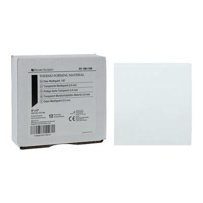 Henry Schein Inc. -Mouthguard Material Laminate Clear Sheets 5" x 5" .150" 12/Package, 20 PK/CA 7000816