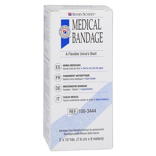Henry Schein Inc. -Henry Schein Unna Boot Bandage Zinc Oxide 3"x10yd 1/Box, 12 BX/CA 41300072