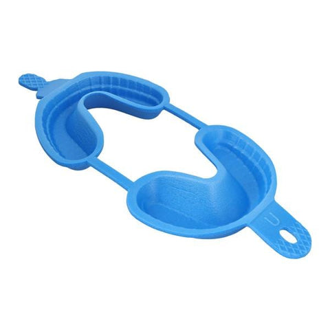 Henry Schein Inc. -Acclean Dual Arch Fluoride Trays Foam Large Bulk With Hinge Blue Disposable 100/Box, 12 BX/CA 1732013FG
