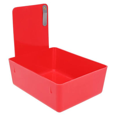 T&S Dental & Plastics -Work Pans Plastic Red 7" x 5" x 2-1/2" Each, 12 EA/CA 7000372