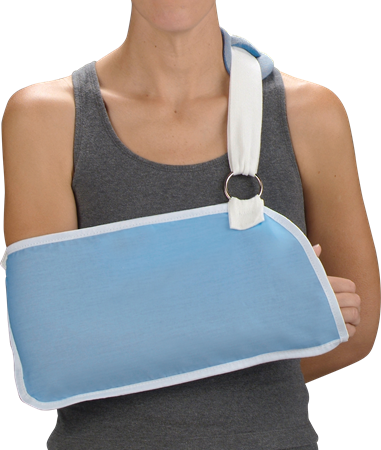 DEROYAL LIGHT BLUE ARM SLING (PACKAGING - EACH)