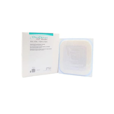 Convatec US DuoDerm CGF Hydrocolloid Wound Care Dressing 6x6" Square Adhs Adhr Flsh Abs LF  - 187972