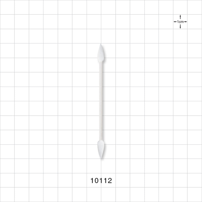 Point Tip Cotton Swabs with White Paper Handle - 3 inch (76 mm) - 10112
