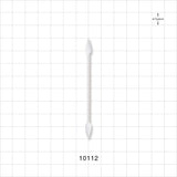 Point Tip Cotton Swabs with White Paper Handle - 3 inch (76 mm) - 10112