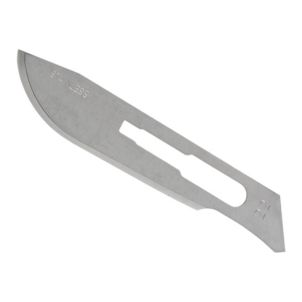 Myco Medical Supplies -Glassvan Stainless Steel Sterile Surgical Blade #22 Disposable 3001T-22