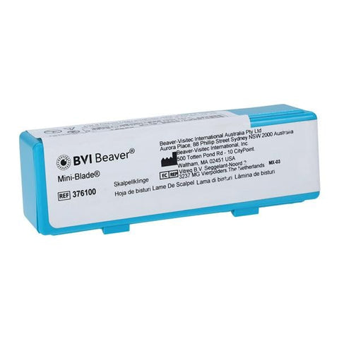 Beaver-Visitec Blade Surgical #61 1.31" Stainless Steel Sterile Disposable 24/Pk  - 376100