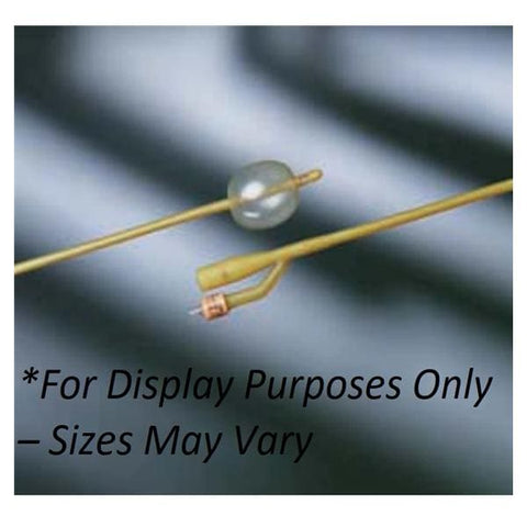 Bard Medical Division Lubricath 2-Way Foley Catheter Medium Coude Olive Tip Silicone 12Fr 5cc - 0102L12